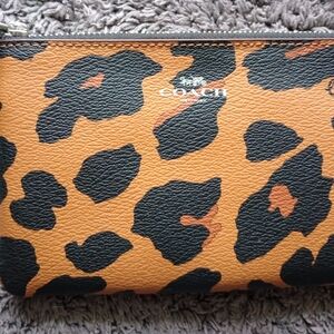 Coach Leopard Print Wristlet